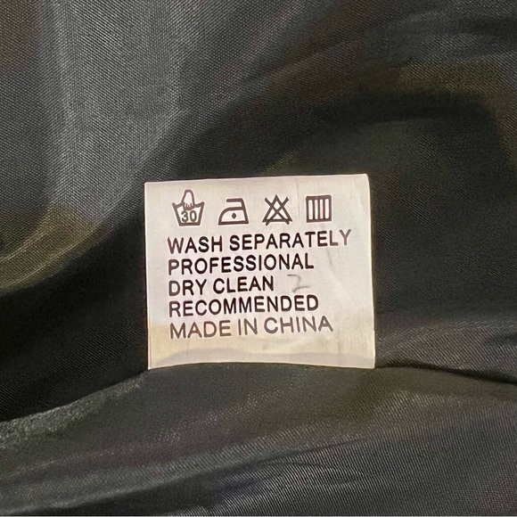 Black Pinstriped Blazer 5X - Picture 6 of 6